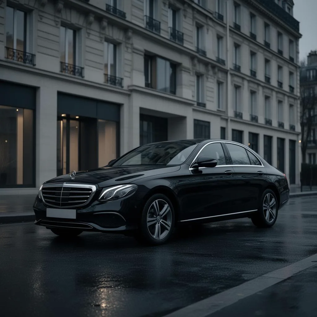 Mercedes Classe E — berline affaires Blackmile, 3 passagers