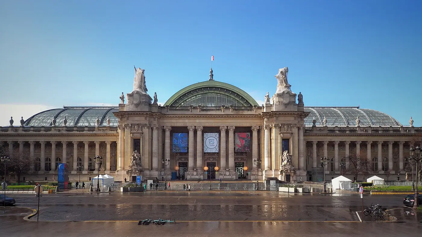 Façade du Grand Palais, avenue du Général Eisenhower, Paris 8e